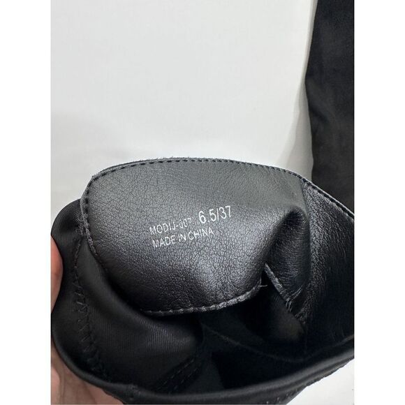 Dirty Laundry Knee High Boots Womens Black Platform Size 6.5 Side Zip Closure - Picture 8 of 10